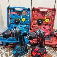 دریل شارژی ماکیتا میلواکی براشلس سه نظام فلزی