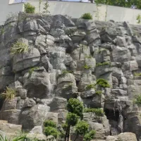 آبشار مصنوعی،محوطه سازی.آب.نما.