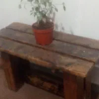 نیمکت چوبی قدیمی دونفره بسیار زیبا و محکم