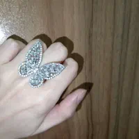 انگشتر پروانه فول نگین