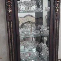 بوفه چوبی ، قفسه شیشه
