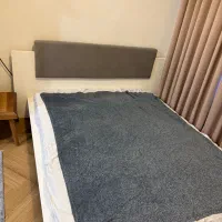 تخت دو نفره چوبی همراه تشک