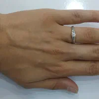 انگشتر نشان تک نگین وزن نگین کسر،با چهار درصد