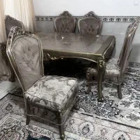 میز ناهارخوری 6 نفره چوب راش