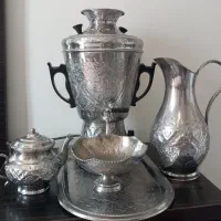 سرویس سماور برنجی قدیمی