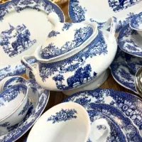 قابلمه چینی قلم آبی سوپ خوری ماه رمضان فله ای