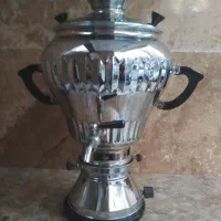 سماور گازی 8 لیتری قدیمی استیل کاملا نو