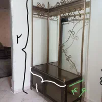 فرفورژه جالباسی آینه قدی جاکفشی
