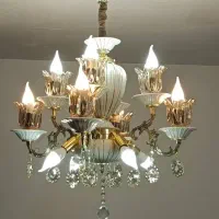 لوستر پر فروش و پر نور آنیسا مخلوط چینی و برنز