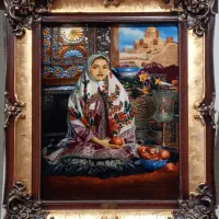 تابلو فرش تبریز  ۵۰رج