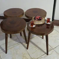 میز عسلی روستیک