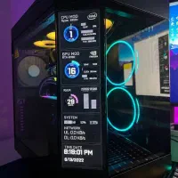 کیس هایت y60 مشکی + مانیتور