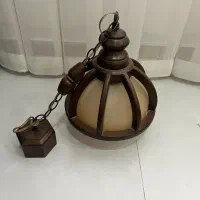 لوستر چوبی حباب دار