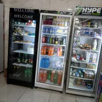 یخچال وجای حبوبات  وقفسه چوبی