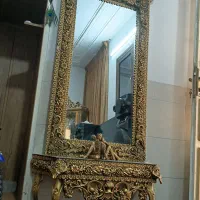 اینه کنسول طلایی