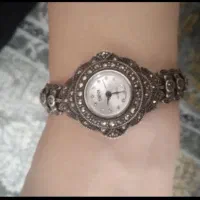 ساعت نقره سیاه قلم