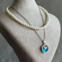 گردنبند ۲لاین در چند طرح جذاب