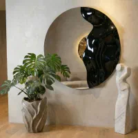 آینه موج دار گرد - جدیدترین ترند 2026 -کارخانه