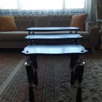 ۳ عدد میز عسلی چوبی پلکانی درحدنو