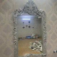 آینه چوبی درجه یک سالم سالم منبت دار