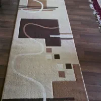 فرش کناره 4 متری  کرم قهوه ای