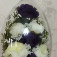 باکس گل شیشه تخم مرغی