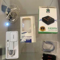 کابل HDMI Tvسامسونگ و هندزفری اورجینال اپل
