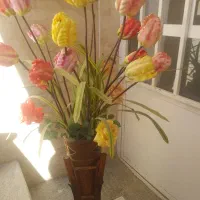 گل همراه گلدون