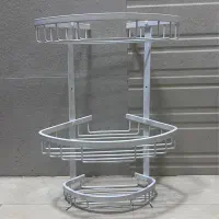 استند حمام (قفسه کنجی حمام ۳طبقه)