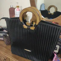 کیف دسته چوبی
