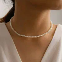 گردنبند مروارید سفید ترند