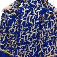 یک دست لباس مخمل . محلی