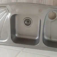فروش سینک استیل البرز دو لگنه و سینک دو سینی ضخیم