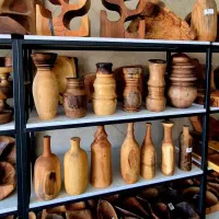 گلدانهای چوبی