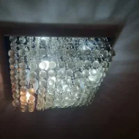 دو عدد لوستر سقفی آینه ای ۶۲سانتیمتری