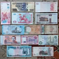 ۳۲ اسکناس خارجی زیبا ومختلف بدون تکراری