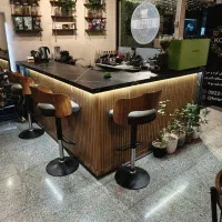 میز کانتر شلف بندی سفارشی ساخت با ورق ۵ سانتی