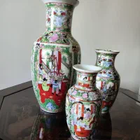 ست گلدان قدیمی چینی