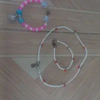 دستبند و گردنبند شیک مراوریدی ..قیمت مناسب..