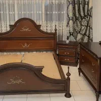 سرویس خواب دونفره تمام چوب لمونژ