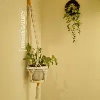 آویز گلدان مکرومه