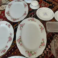 ظروف گل سرخی وسایل آشپزخانه