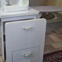 میز چرخ خیاطی آسانسوری MDF