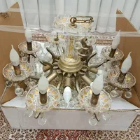 2عدد لوستر برنجی