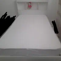 تخت یک ونیم نفره ۱۲۰ همراه با تشک