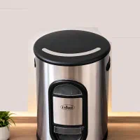سطل برنج یونیک استیل ، پدال‌دار ، تمیز و سالم