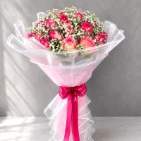 ۲۰شاخه رز هلندی 1متری ممتاز(دسته گل) به قیمت عمده