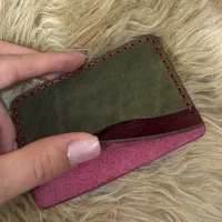 جا کارتی چرم طبیعی دستدوز