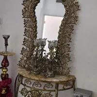 آینه شمعدان برنز