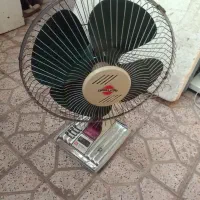 پنکه رومیزی توشیبا قدیمی و پمپ کولروفن ۱۴